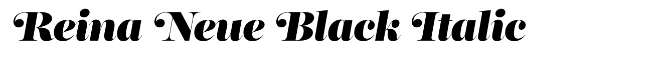 Reina Neue Black Italic